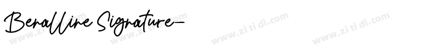 Benalline Signature字体转换